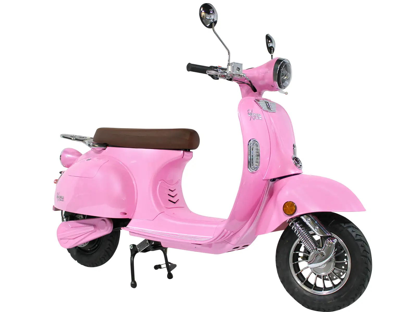 pink vespa scooter