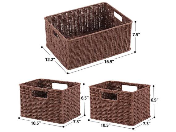 Aventura-X MORMAX Woven Baskets for Storage,
